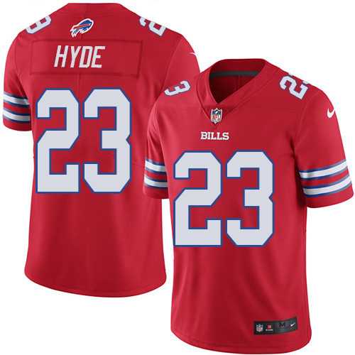 Youth Nike Buffalo Bills #23 Micah Hyde Red Stitched NFL Limited Rush Jersey