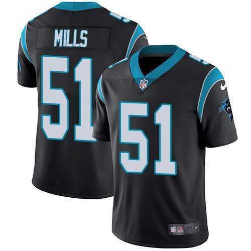 Youth Nike Carolina Panthers #51 Sam Mills Black Team Color Stitched NFL Vapor Untouchable Limited Jersey