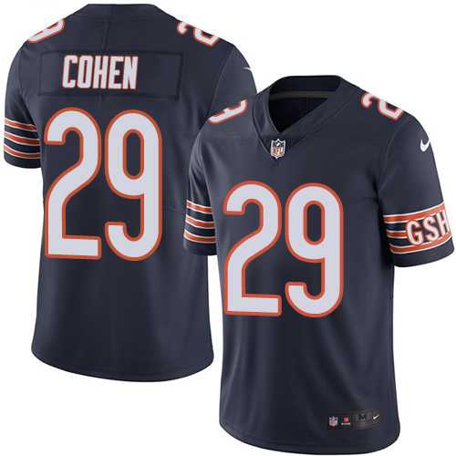 Youth Nike Chicago Bears #29 Tarik Cohen Navy Blue Team Color Stitched NFL Vapor Untouchable Limited Jersey