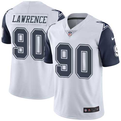 Youth Nike Dallas Cowboys #90 Demarcus Lawrence White Stitched NFL Limited Rush Jersey