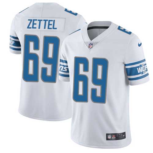 Youth Nike Detroit Lions #69 Anthony Zettel White Stitched NFL Vapor Untouchable Limited Jersey