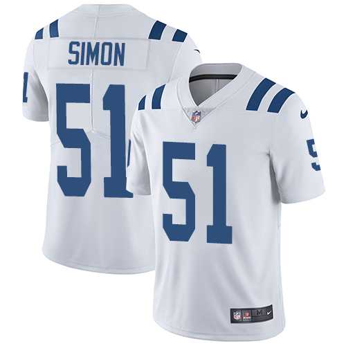 Youth Nike Indianapolis Colts #51 John Simon White Stitched NFL Vapor Untouchable Limited Jersey