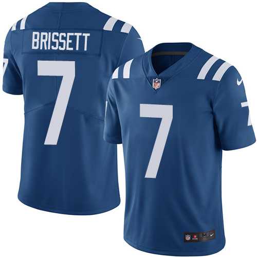 Youth Nike Indianapolis Colts #7 Jacoby Brissett Royal Blue Team Color Stitched NFL Vapor Untouchable Limited Jersey