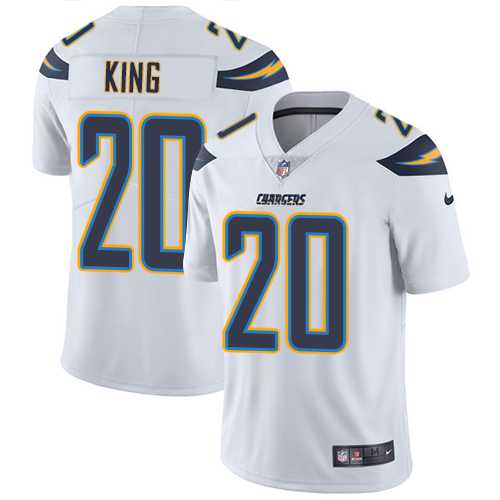 Youth Nike Los Angeles Chargers #20 Desmond King White Stitched NFL Vapor Untouchable Limited Jersey