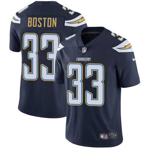 Youth Nike Los Angeles Chargers #33 Tre Boston Navy Blue Team Color Stitched NFL Vapor Untouchable Limited Jersey