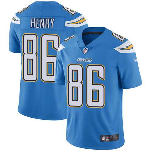 Youth Nike Los Angeles Chargers #86 Hunter Henry Electric Blue Alternate Stitched NFL Vapor Untouchable Limited Jersey
