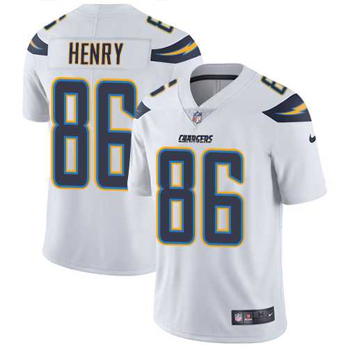 Youth Nike Los Angeles Chargers #86 Hunter Henry White Stitched NFL Vapor Untouchable Limited Jersey