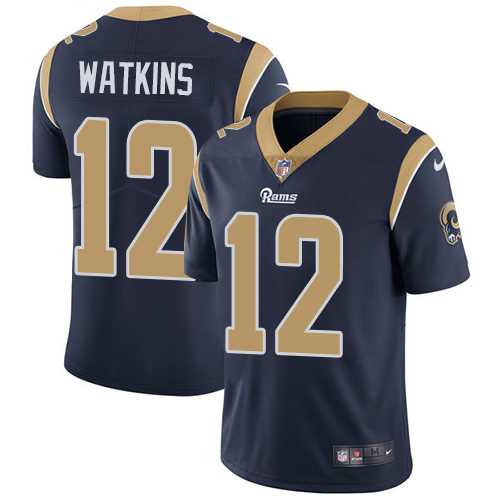 Youth Nike Los Angeles Rams #12 Sammy Watkins Navy Blue Team Color Stitched NFL Vapor Untouchable Limited Jersey