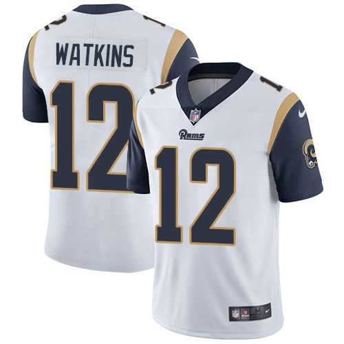 Youth Nike Los Angeles Rams #12 Sammy Watkins White Stitched NFL Vapor Untouchable Limited Jersey