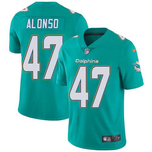 Youth Nike Miami Dolphins #47 Kiko Alonso Aqua Green Team Color Stitched NFL Vapor Untouchable Limited Jersey