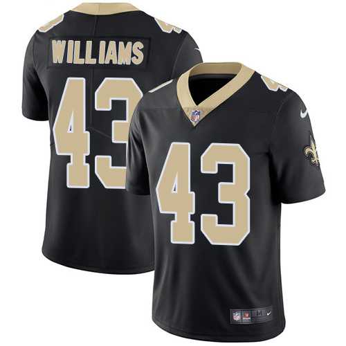 Youth Nike New Orleans Saints #43 Marcus Williams Black Team Color Stitched NFL Vapor Untouchable Limited Jersey Youth Nike New Orleans Saints #43 Marcus Williams Black Team Color Stitched NFL Vapor Untouchable Limited Jersey