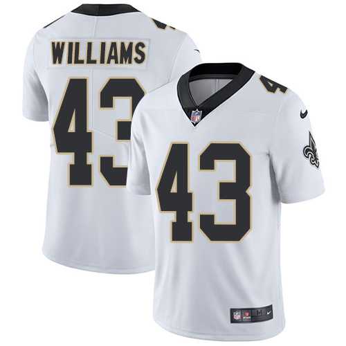 Youth Nike New Orleans Saints #43 Marcus Williams White Stitched NFL Vapor Untouchable Limited Jersey