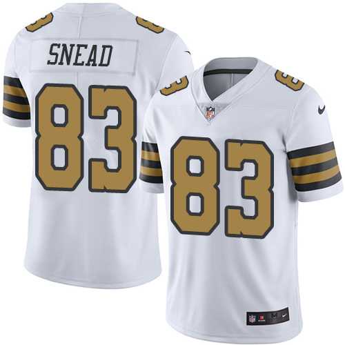 Youth Nike New Orleans Saints #83 Willie Snead Limited White Rush Nike NFL