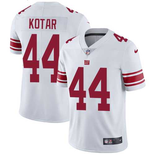 Youth Nike New York Giants #44 Doug Kotar White Stitched NFL Vapor Untouchable Limited Jersey