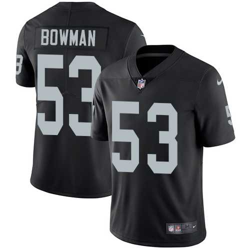 Youth Nike Oakland Raiders #53 NaVorro Bowman Black Team Color Stitched NFL Vapor Untouchable Limited Jersey
