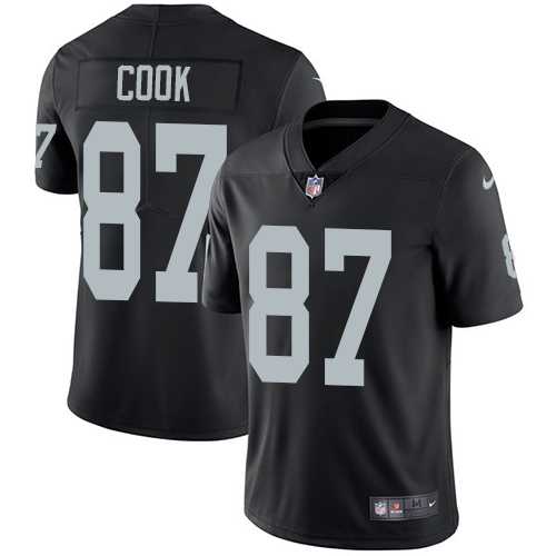 Youth Nike Oakland Raiders #87 Jared Cook Black Team Color Stitched NFL Vapor Untouchable Limited Jersey