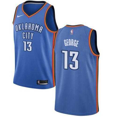 Youth Nike Oklahoma City Thunder #13 Paul George Blue NBA Swingman Jersey