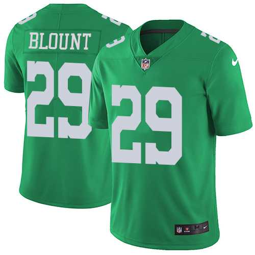 Youth Nike Philadelphia Eagles #29 LeGarrette Blount Green Stitched NFL Limited Rush Jersey
