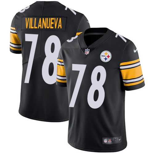 Youth Nike Pittsburgh Steelers #78 Alejandro Villanueva Black Team Color Stitched NFL Vapor Untouchable Limited Jersey