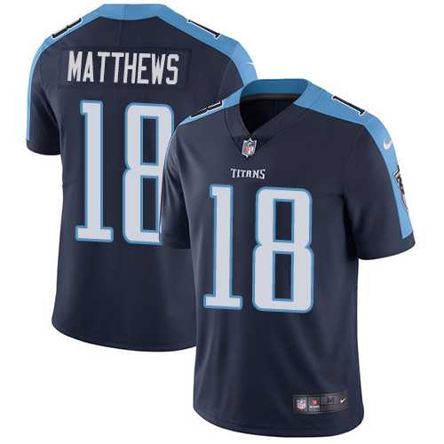 Youth Nike Tennessee Titans #18 Rishard Matthews Navy Blue Alternate Stitched NFL Vapor Untouchable Limited Jersey