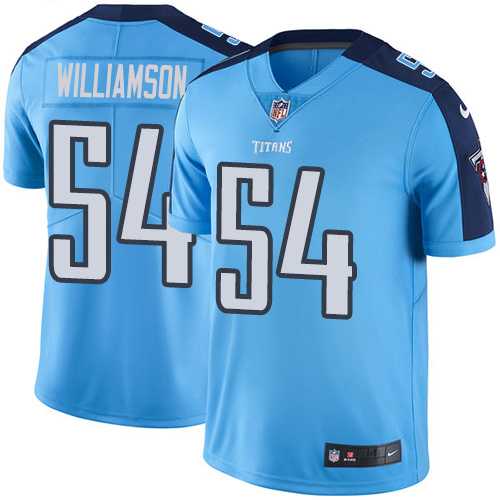 Youth Nike Tennessee Titans #54 Avery Williamson Light Blue Stitched NFL Limited Rush Jersey