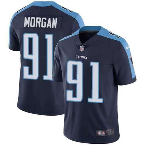 Youth Nike Tennessee Titans #91 Derrick Morgan Navy Blue Alternate Stitched NFL Vapor Untouchable Limited Jersey