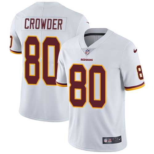 Youth Nike Washington Redskins #80 Jamison Crowder White Stitched NFL Vapor Untouchable Limited Jersey