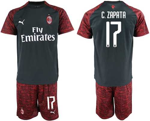 AC Milan #17 C.Zapata Third Soccer Club Jersey