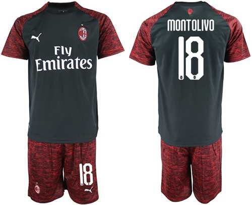 AC Milan #18 Montolivo Third Soccer Club Jersey