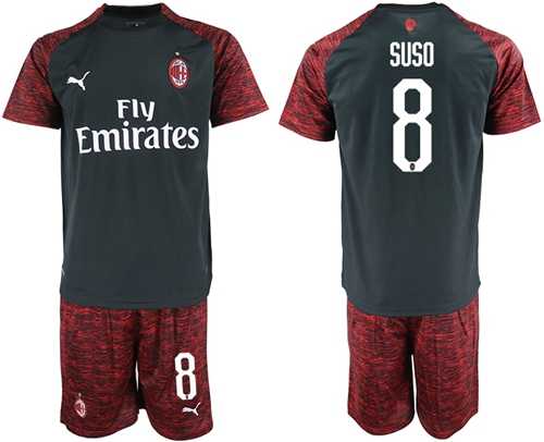 AC Milan #8 Suso Third Soccer Club Jersey