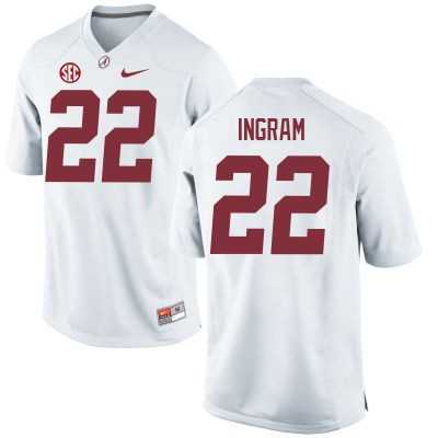 Alabama Crimson Tide #22 Mark Ingram University White College Stitched NCAA Jersey
