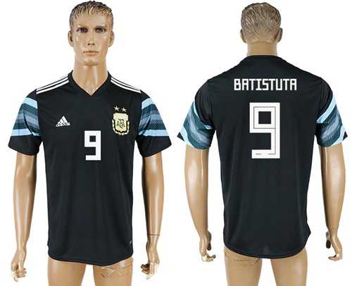 Argentina #9 Batistuta Away Soccer Country Jersey
