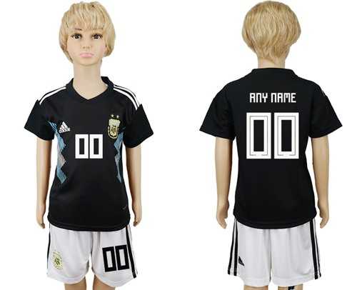 Argentina Personalized Away Kid Soccer Country Jersey