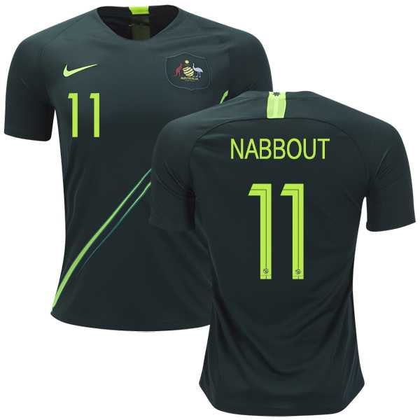 Australia #11 Nabbout Away Soccer Country Jersey