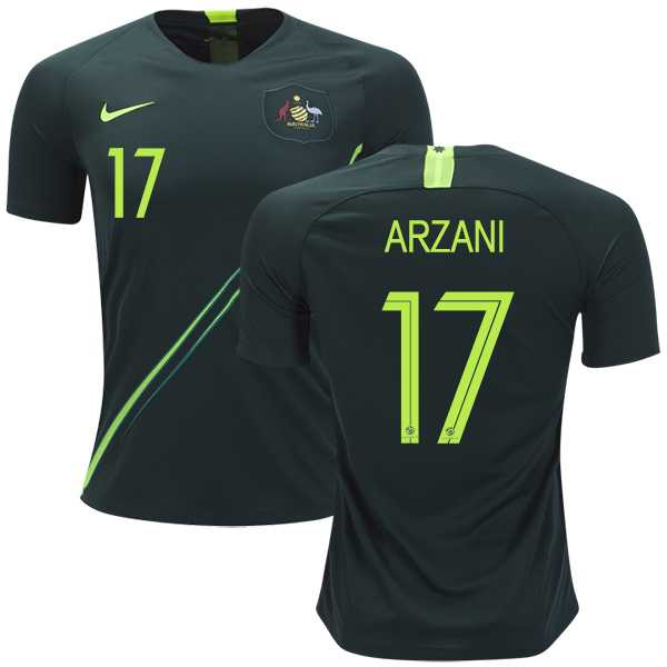 Australia #17 Arzani Away Soccer Country Jersey