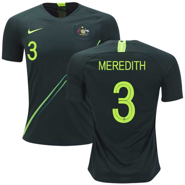Australia #3 Meredith Away Soccer Country Jersey