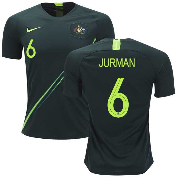 Australia #6 Jurman Away Soccer Country Jersey