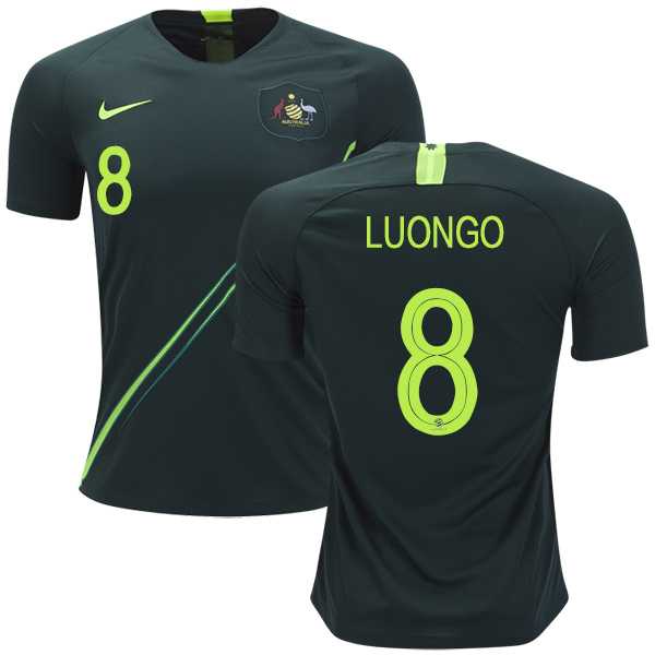Australia #8 Luongo Away Soccer Country Jersey
