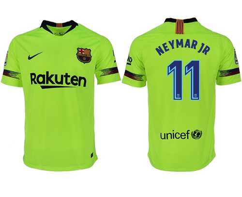 Barcelona #11 Neymar Jr Away Soccer Club Jersey