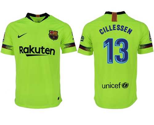 Barcelona #13 Cillessen Away Soccer Club Jersey
