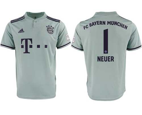 Bayern Munchen #1 Neuer Away Soccer Club Jersey