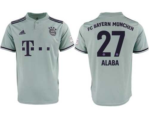 Bayern Munchen #27 Alaba Away Soccer Club Jersey