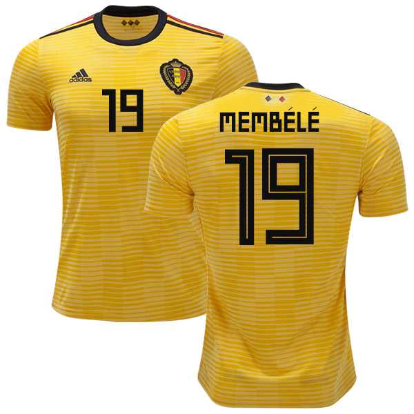 Belgium #19 Membele Away Soccer Country Jersey