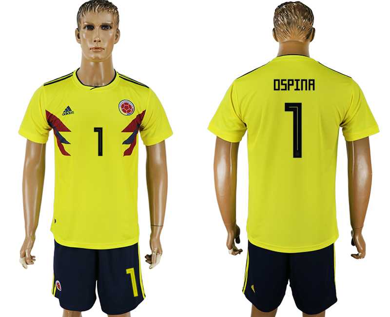 Colombia #1 OSPINA Home 2018 FIFA World Cup Soccer Jersey