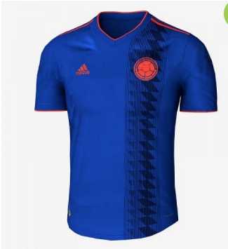 Colombia 2018 FIFA World Cup Away Blue Soccer Jersey Shirt