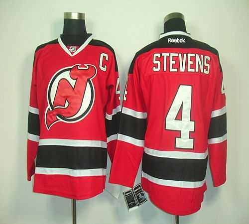 Devils #4 Scott Stevens Red Home Stitched NHL