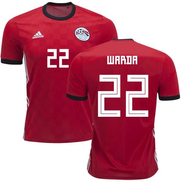 Egypt #22 Warda Red Home Soccer Country Jersey