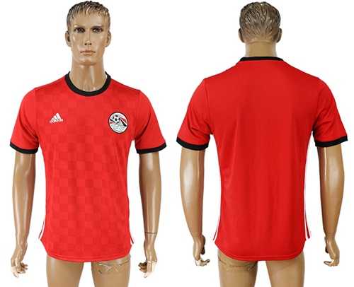 Egypt Blank Red Home Soccer Country Jersey