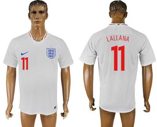 England #11 Lallana Home Thai Version Soccer Country Jersey
