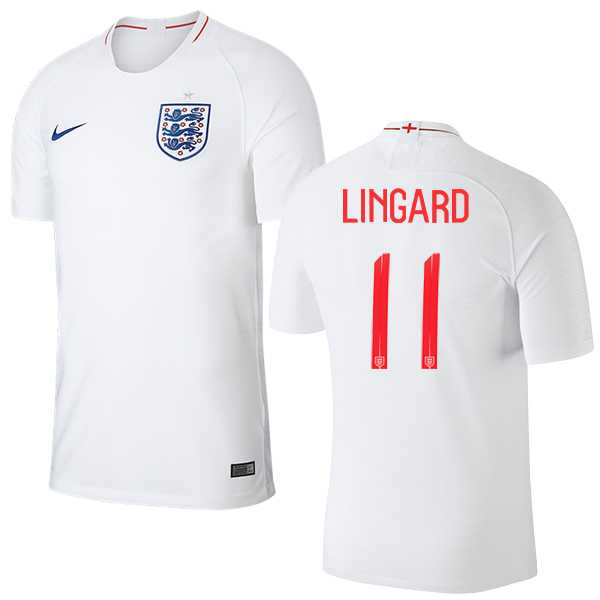 England #11 Lingard Home Thai Version Soccer Country Jersey